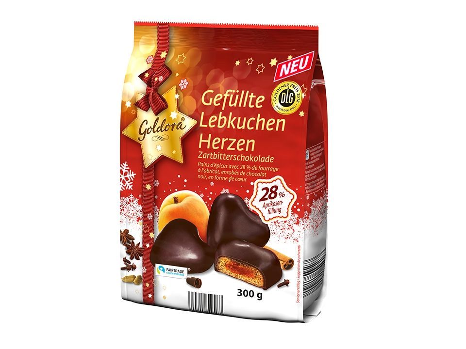 Gefüllte Lebkuchenherzen Zartbitter