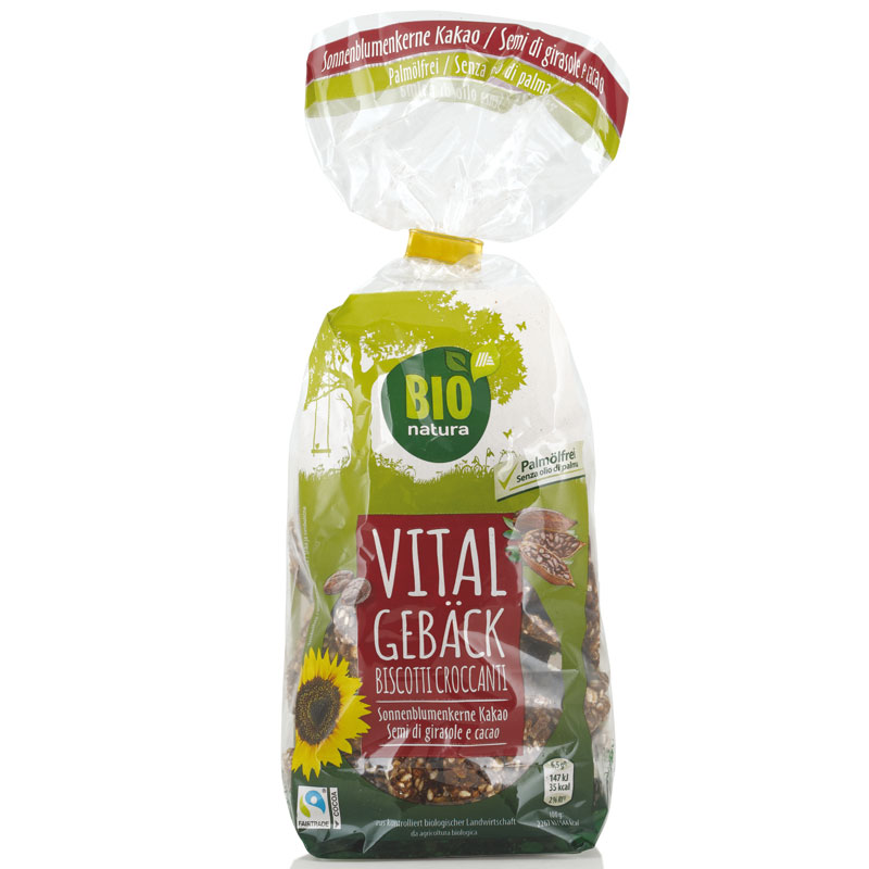 Vitalgebäck Sonnenblumenkerne Kakao